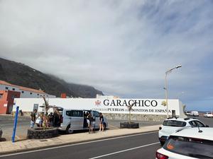 Wall mural marking Garachico as one of the most beautiful villages in Spain.