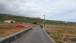 Traditional stone terraces used for banana farming in northern Tenerife.