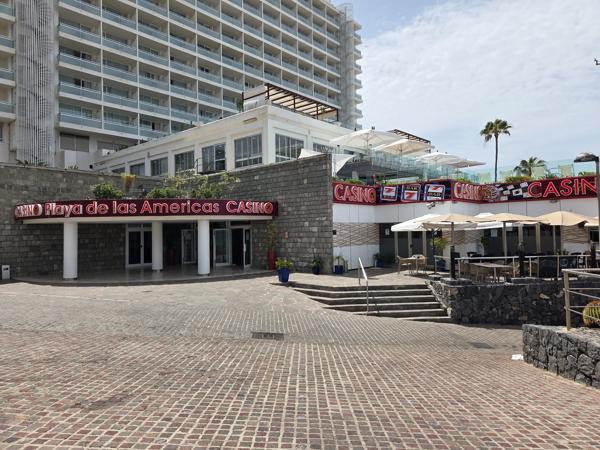 Casino building next to Playa El Bobo