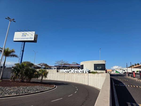 Entrance to Mercatenerife, the wholesale food market serving Santa Cruz and the island.
