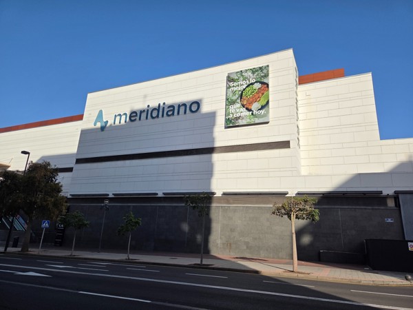 Exterior of Meridiano shopping mall in Santa Cruz de Tenerife.