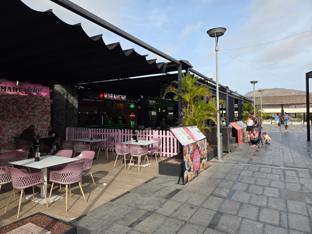 Food court with international dishes
