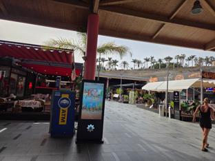Restaurant terrace with seating